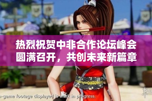 热烈祝贺中非合作论坛峰会圆满召开，共创未来新篇章