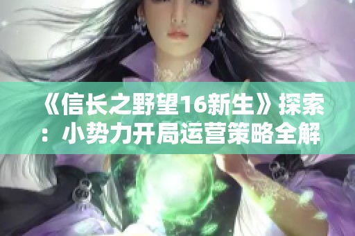 《信长之野望16新生》探索：小势力开局运营策略全解析
