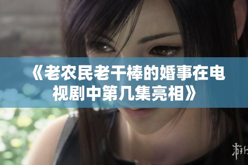 《老农民老干棒的婚事在电视剧中第几集亮相》