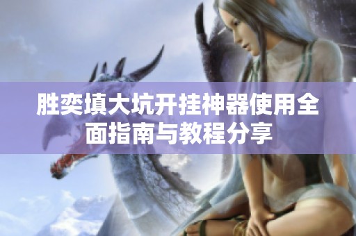 胜奕填大坑开挂神器使用全面指南与教程分享