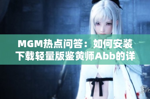 MGM热点问答：如何安装下载轻量版鉴黄师Abb的详细指南