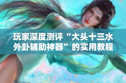 玩家深度测评“大头十三水外卦辅助神器”的实用教程解析