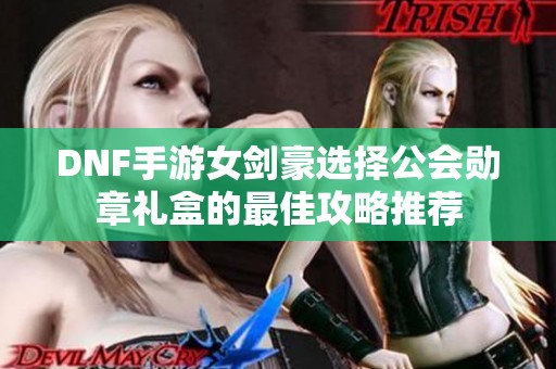 DNF手游女剑豪选择公会勋章礼盒的最佳攻略推荐