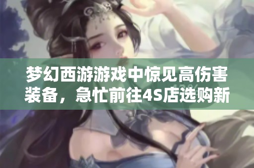梦幻西游游戏中惊见高伤害装备，急忙前往4S店选购新车