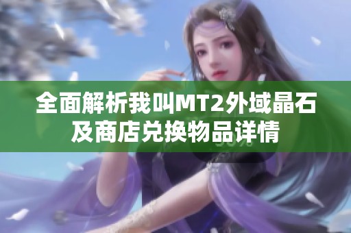 全面解析我叫MT2外域晶石及商店兑换物品详情