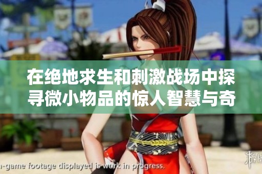 在绝地求生和刺激战场中探寻微小物品的惊人智慧与奇迹之旅