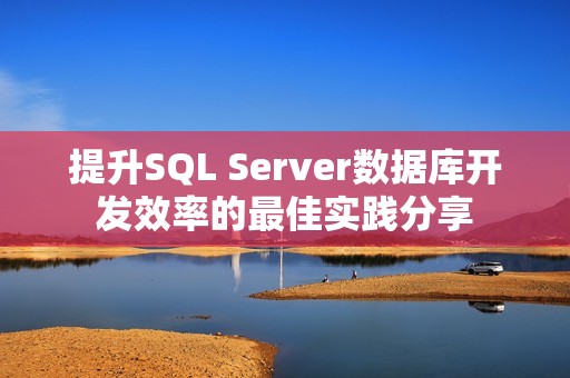 提升SQL Server数据库开发效率的最佳实践分享