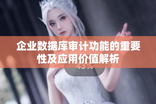 企业数据库审计功能的重要性及应用价值解析
