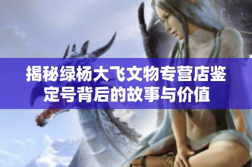 揭秘绿杨大飞文物专营店鉴定号背后的故事与价值