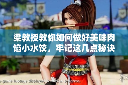 梁教授教你如何做好美味肉馅小水饺，牢记这几点秘诀