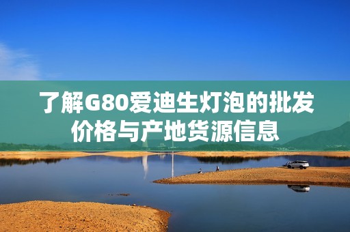 了解G80爱迪生灯泡的批发价格与产地货源信息