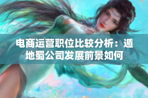 电商运营职位比较分析：遁地蜀公司发展前景如何