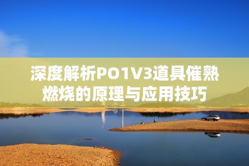 深度解析PO1V3道具催熟燃烧的原理与应用技巧