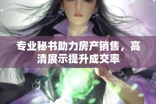 专业秘书助力房产销售，高清展示提升成交率