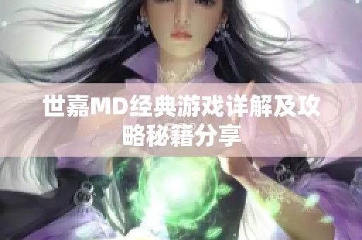 世嘉MD经典游戏详解及攻略秘籍分享