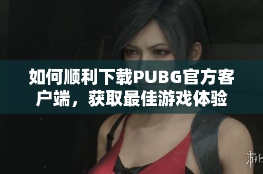 如何顺利下载PUBG官方客户端，获取最佳游戏体验