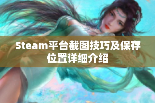 Steam平台截图技巧及保存位置详细介绍