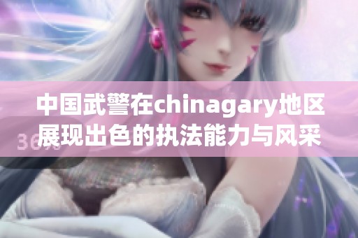 中国武警在chinagary地区展现出色的执法能力与风采