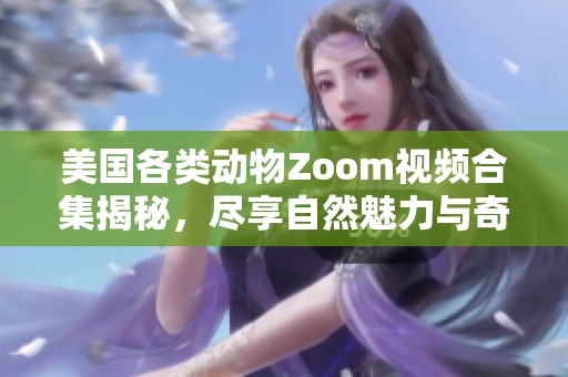 美国各类动物Zoom视频合集揭秘，尽享自然魅力与奇趣生物