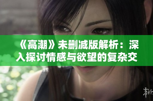 《高潮》未删减版解析：深入探讨情感与欲望的复杂交织