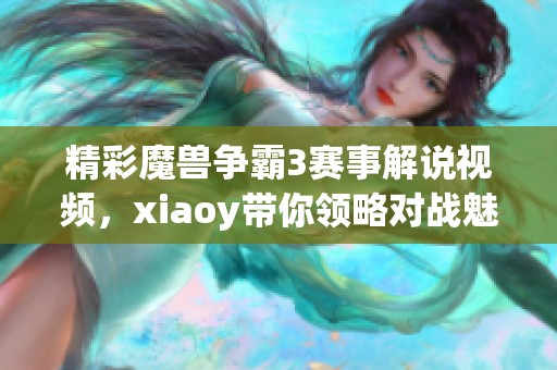 精彩魔兽争霸3赛事解说视频，xiaoy带你领略对战魅力