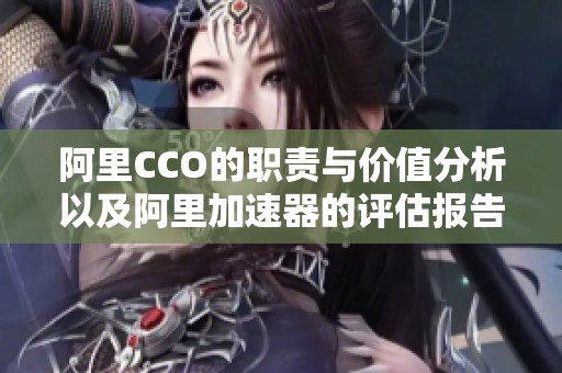 阿里CCO的职责与价值分析以及阿里加速器的评估报告