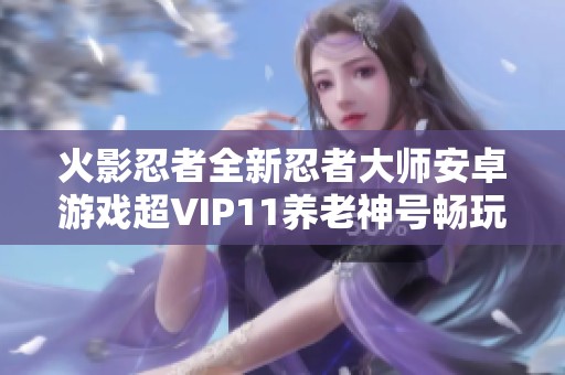 火影忍者全新忍者大师安卓游戏超VIP11养老神号畅玩体验！