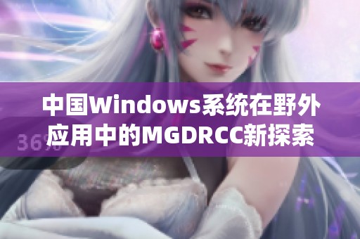 中国Windows系统在野外应用中的MGDRCC新探索与实践