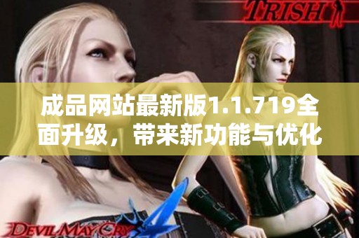 成品网站最新版1.1.719全面升级，带来新功能与优化体验