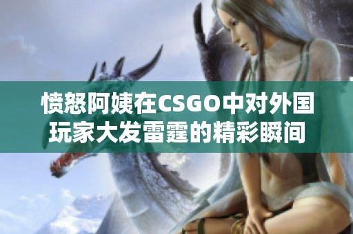 愤怒阿姨在CSGO中对外国玩家大发雷霆的精彩瞬间