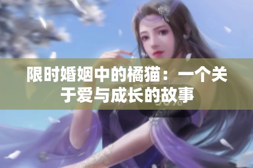 限时婚姻中的橘猫：一个关于爱与成长的故事