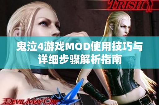 鬼泣4游戏MOD使用技巧与详细步骤解析指南