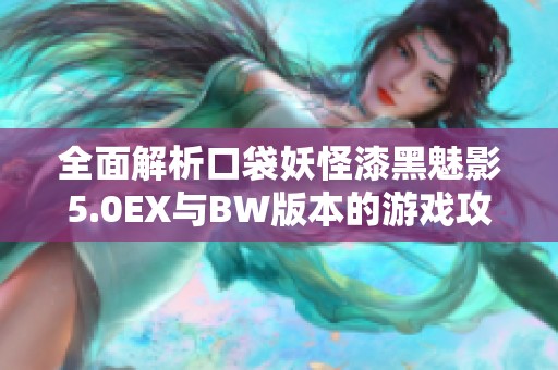 全面解析口袋妖怪漆黑魅影5.0EX与BW版本的游戏攻略与技巧