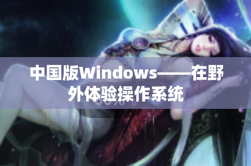 中国版Windows——在野外体验操作系统