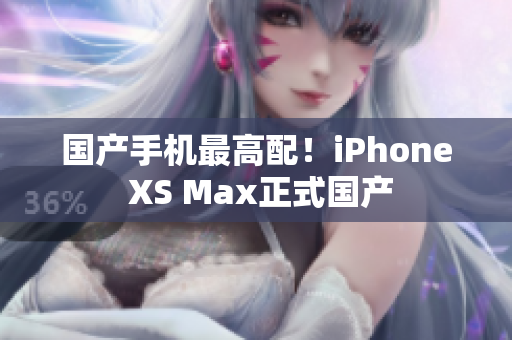 国产手机最高配！iPhone XS Max正式国产