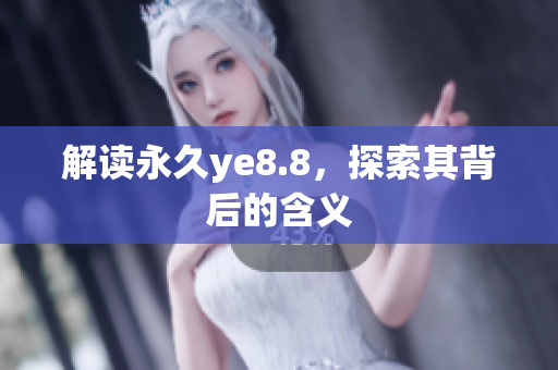 解读永久ye8.8，探索其背后的含义