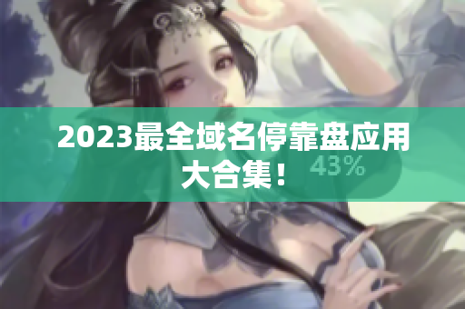 2023最全域名停靠盘应用大合集！