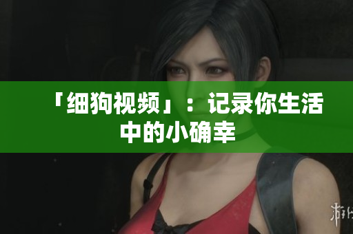 「细狗视频」：记录你生活中的小确幸