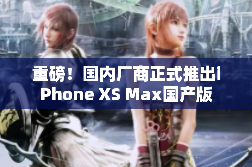 重磅！国内厂商正式推出iPhone XS Max国产版