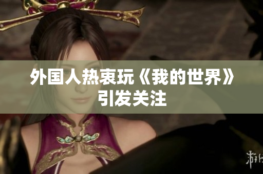 外国人热衷玩《我的世界》引发关注