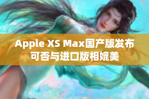 Apple XS Max国产版发布可否与进口版相媲美