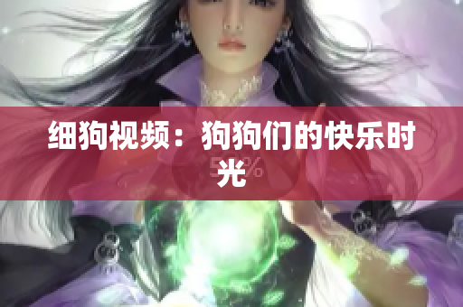 细狗视频：狗狗们的快乐时光