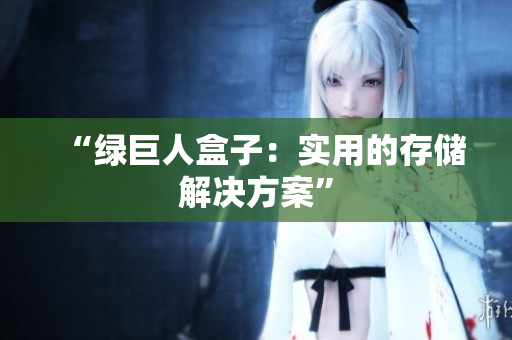 “绿巨人盒子：实用的存储解决方案”