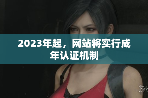 2023年起，网站将实行成年认证机制