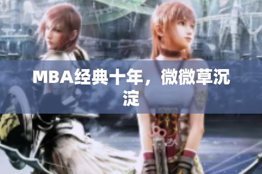 MBA经典十年，微微草沉淀