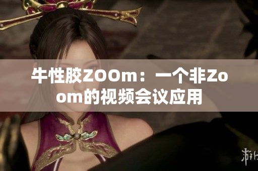 牛性胶ZOOm：一个非Zoom的视频会议应用