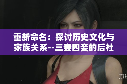 重新命名：探讨历史文化与家族关系--三妻四妾的后社会现状