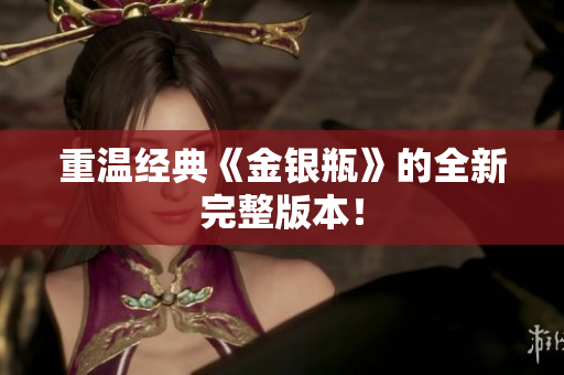 重温经典《金银瓶》的全新完整版本！